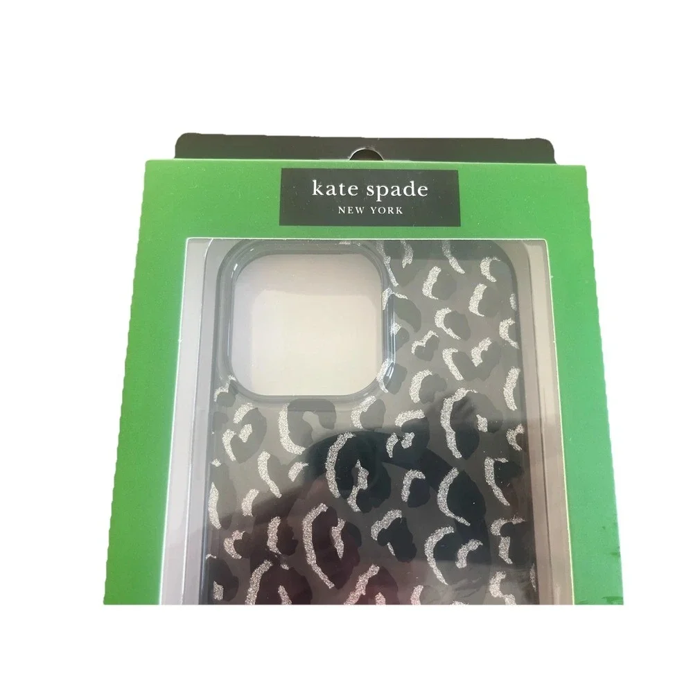 KATE SPADE Protective Case Magsafe For IPHONE 16 PRO MAX Good Black‎ Leopard
